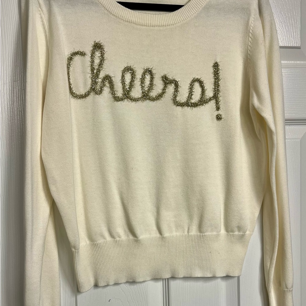 CHEERS Cream Sweater